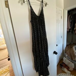 Black Arrow Spaghetti Strap Jumpsuit